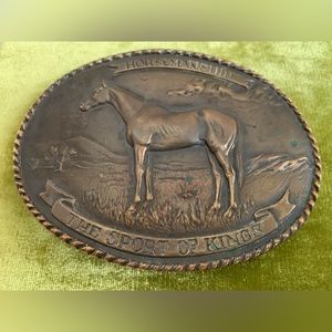 Al Shelton HORSEMANSHIP The Sport of Kings 1974 Belt Buckle 785 out of 2586